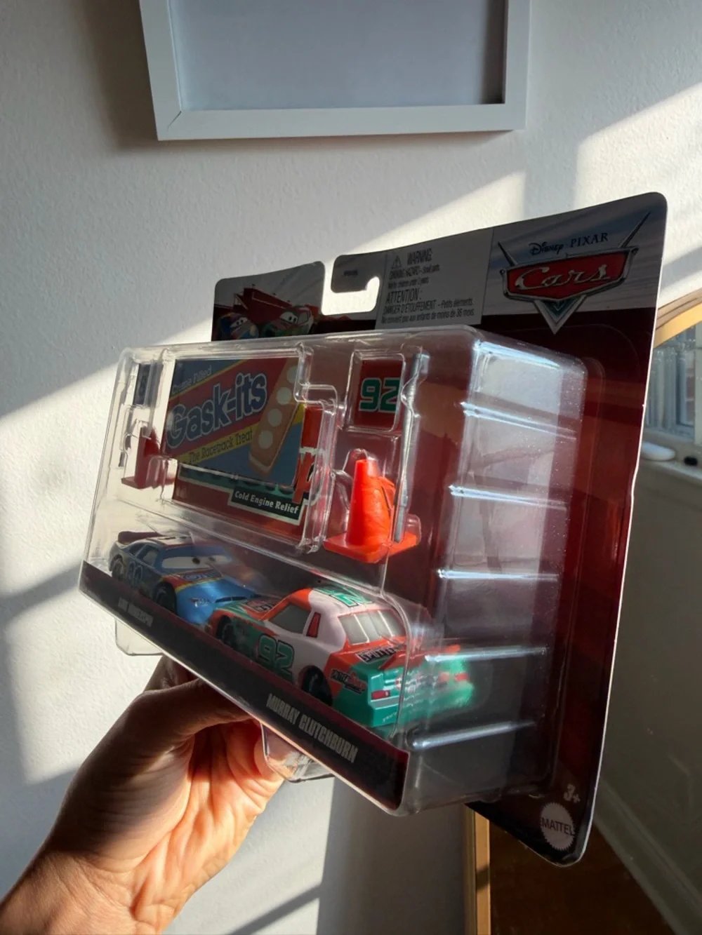 Mattel Cars Die-Cast Gask-its Twin Pack - Red and Teal Race Cars